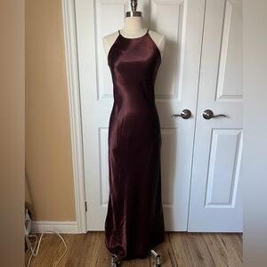 Satin maxi gown